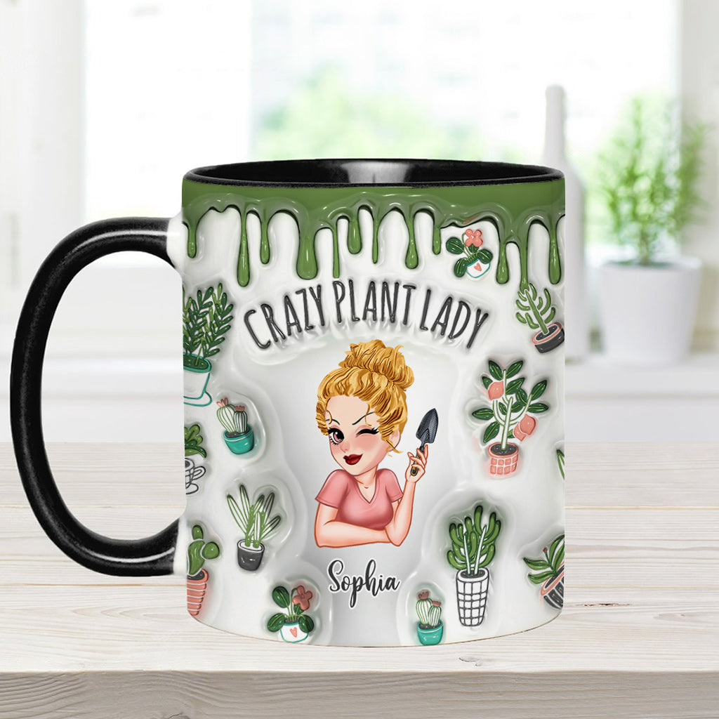 Mug personnalisé « Folle de plantes » - Mug à thème jardinage