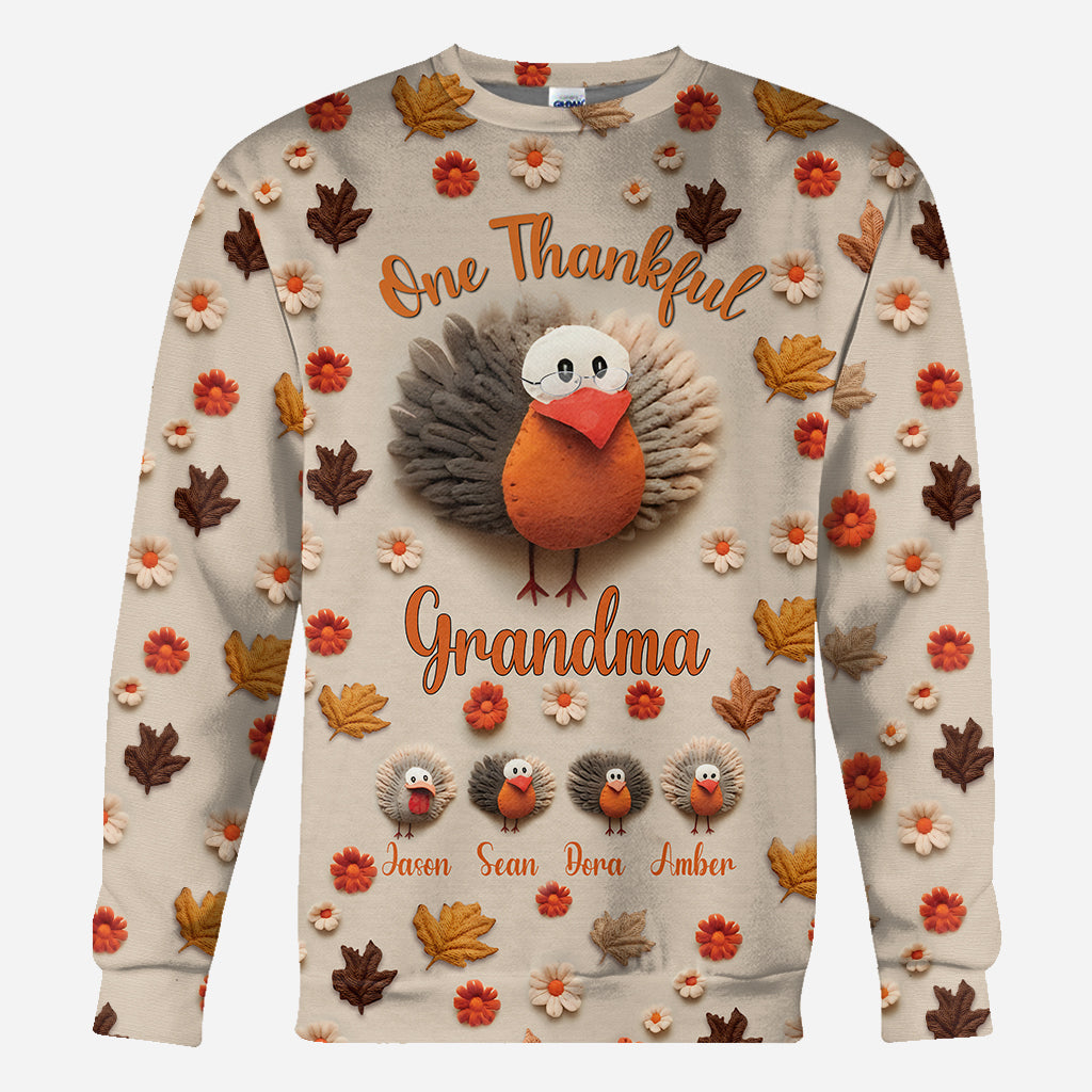 Une grand-mère reconnaissante - T-shirt personnalisé « Grand-mère »