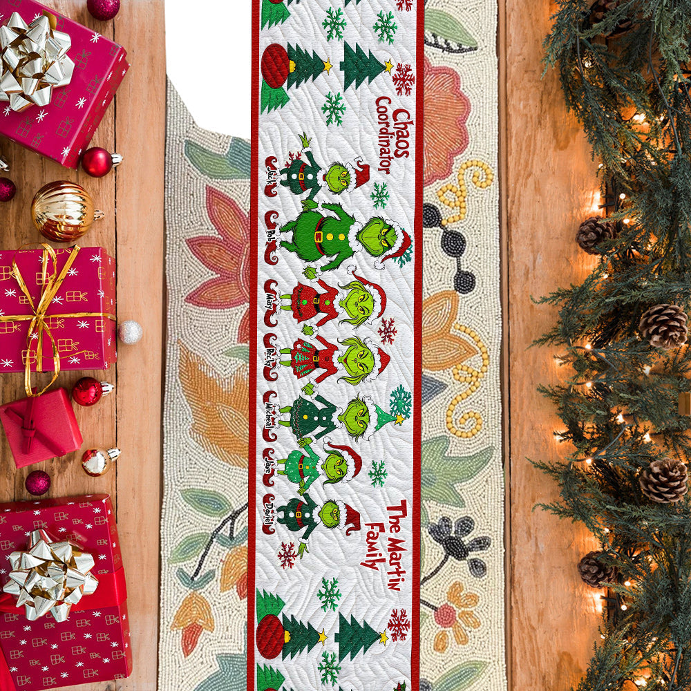 Chaos Coordinator - Personalized Stole Christmas Table Runner
