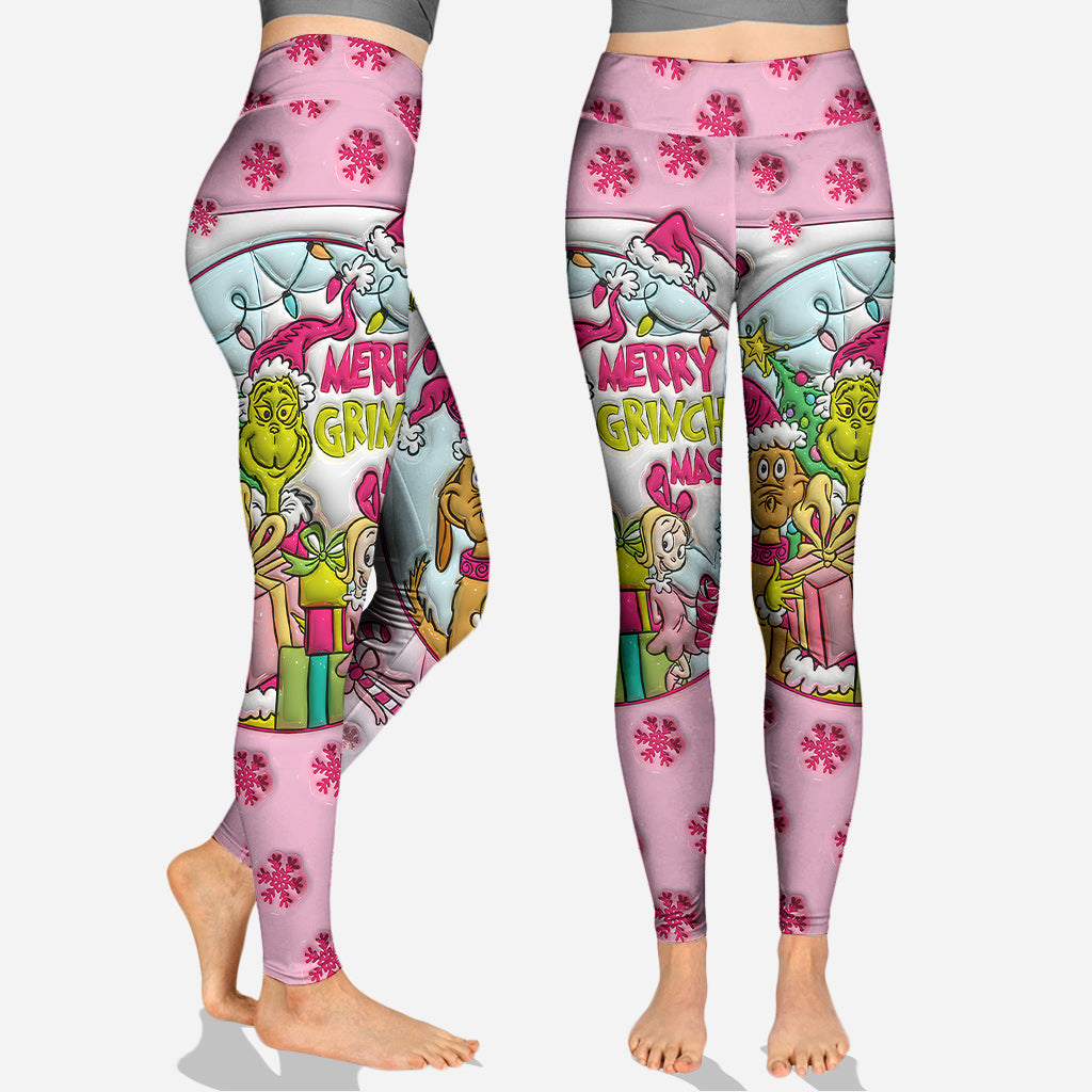 Noël rose - Sweat à capuche et leggings personnalisés avec étole de Noël