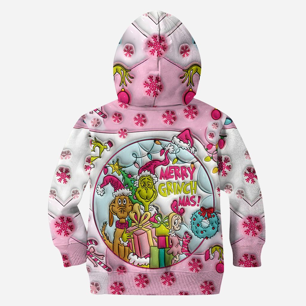 Noël rose - Sweat à capuche et leggings personnalisés avec étole de Noël