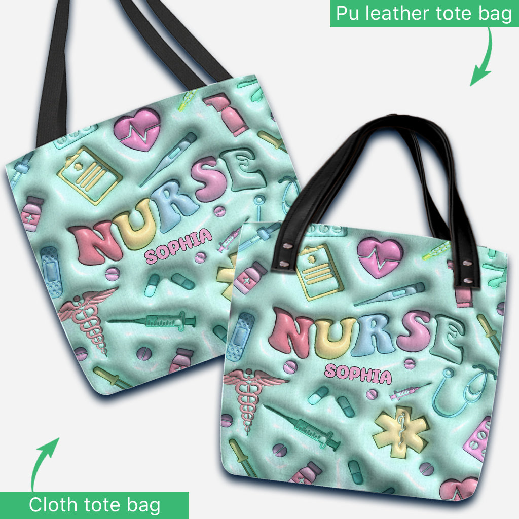 Vie d'infirmière - Sac fourre-tout personnalisé pour infirmière