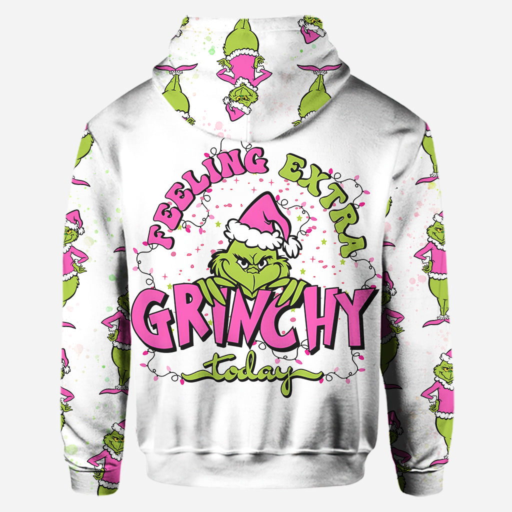 Feeling Extra Grincy - Personalized Stole Christmas Hoodie and Leggings