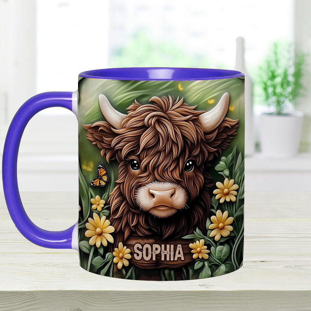 Mug personnalisé « Bébé vache des Highlands »