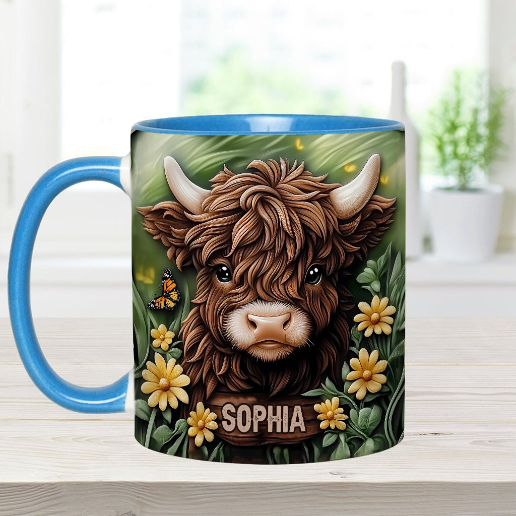 Mug personnalisé « Bébé vache des Highlands »