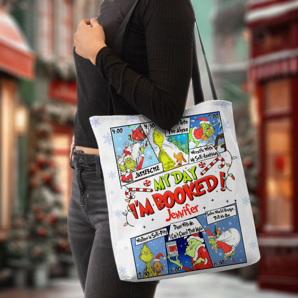 I'm Booked - Personalized Stole Christmas Tote Bag