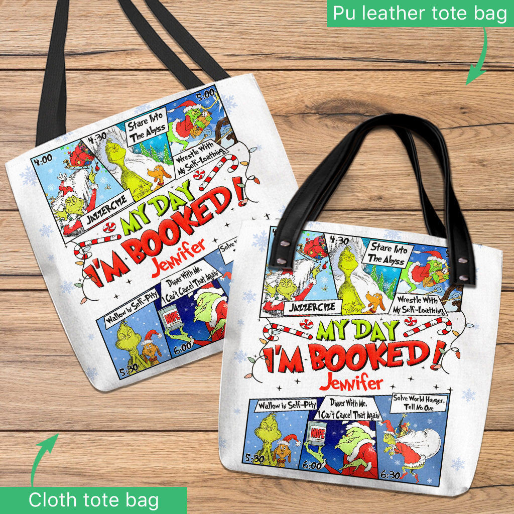 I'm Booked - Personalized Stole Christmas Tote Bag