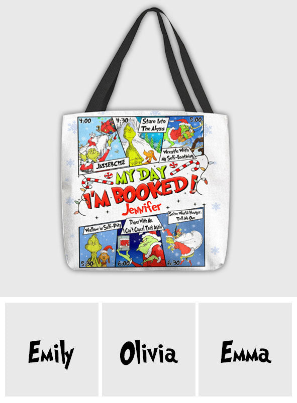 I'm Booked - Personalized Stole Christmas Tote Bag