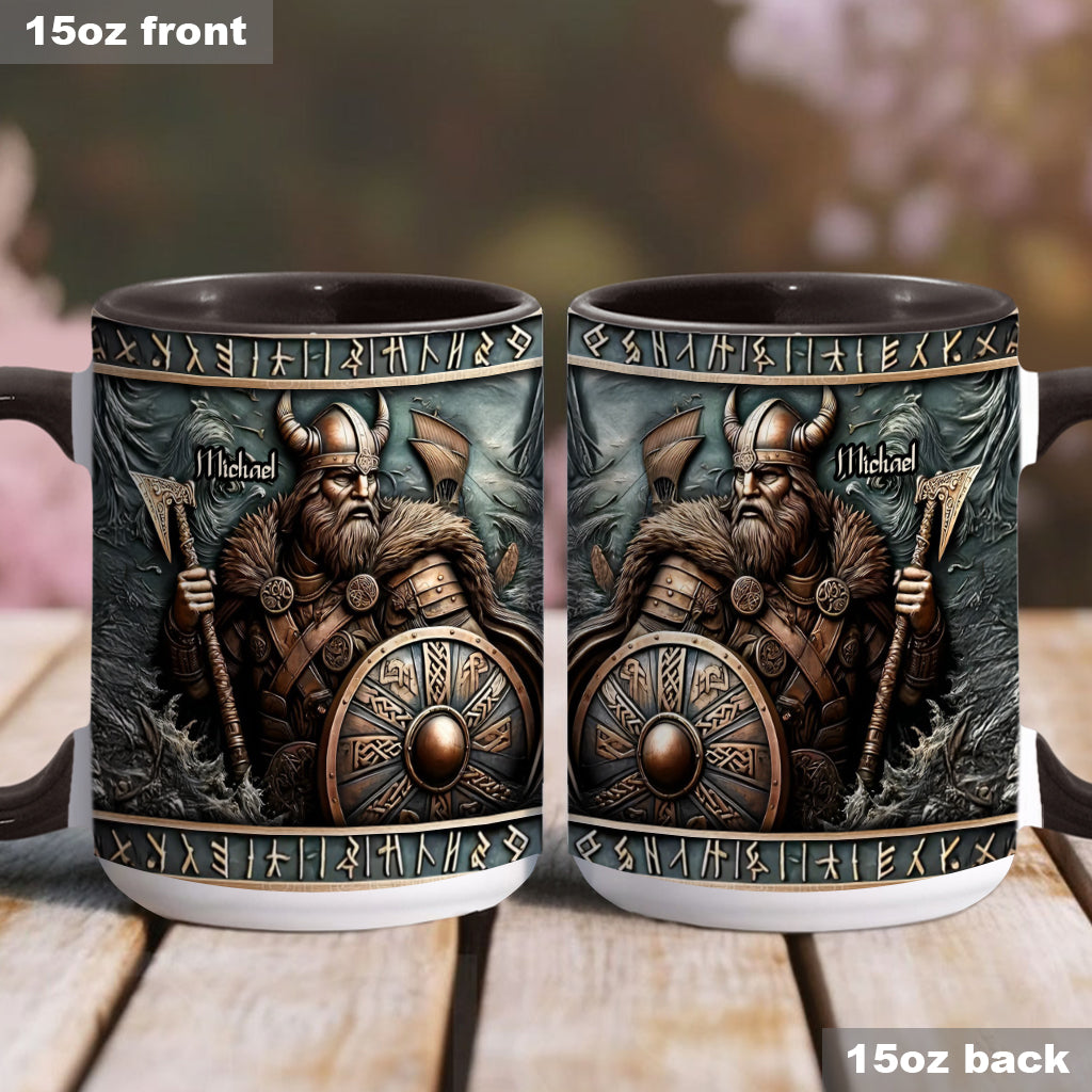 Viking Warrior - Personalized Viking Accent Mug