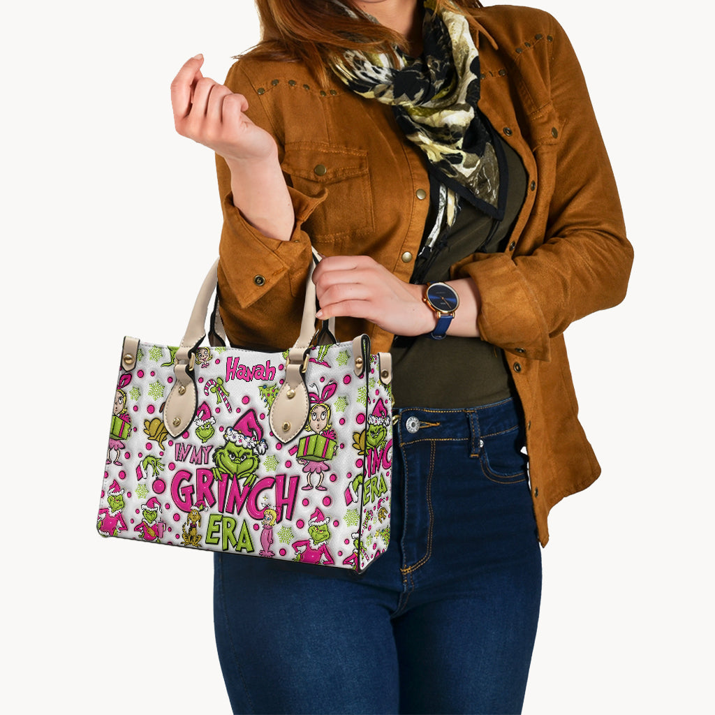 Dans mon univers rose - Étole de Noël personnalisée en cuir