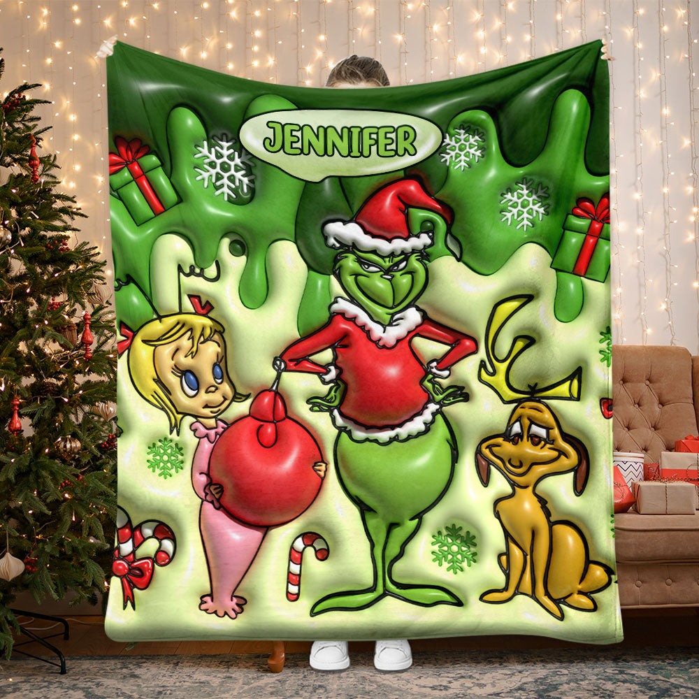 Merry Christmas - Personalized Stole Christmas Blanket