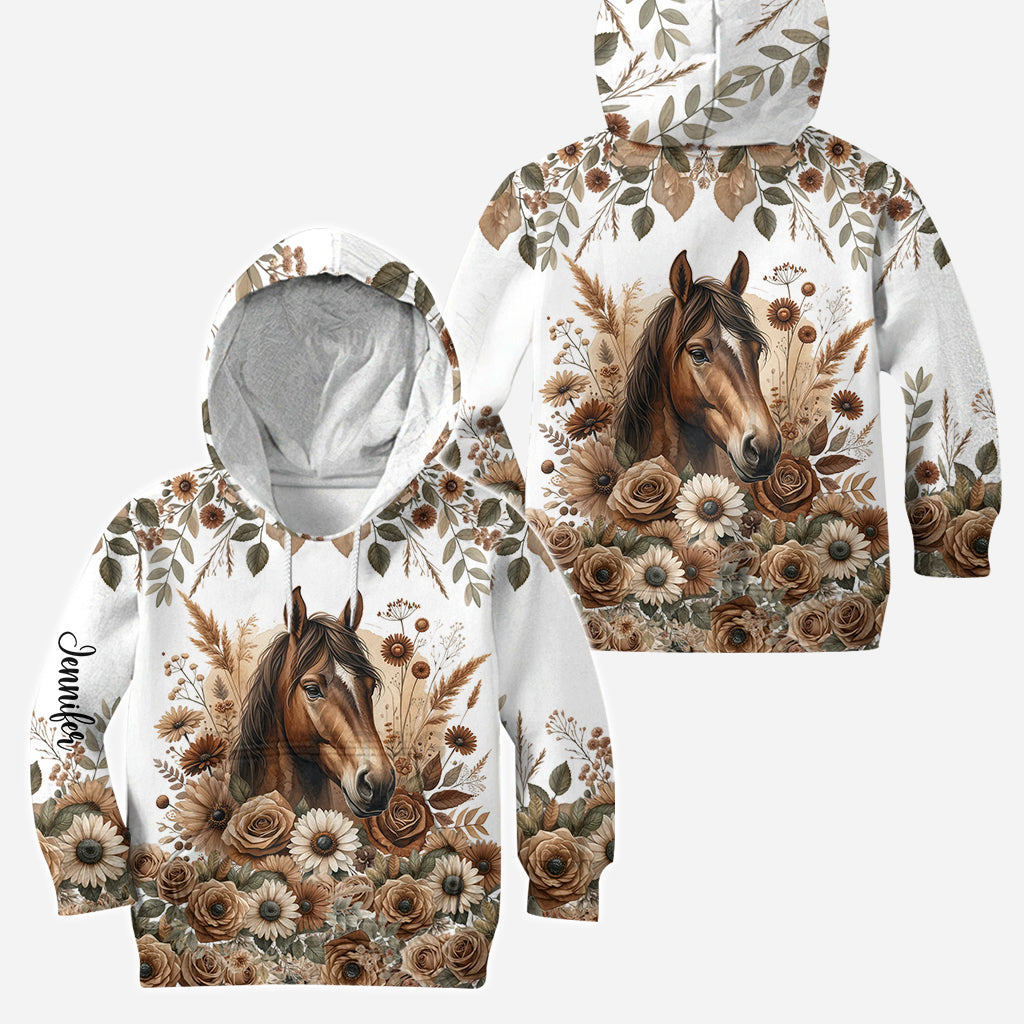 Magnifique cheval - Sweat à capuche et leggings personnalisés à motif cheval