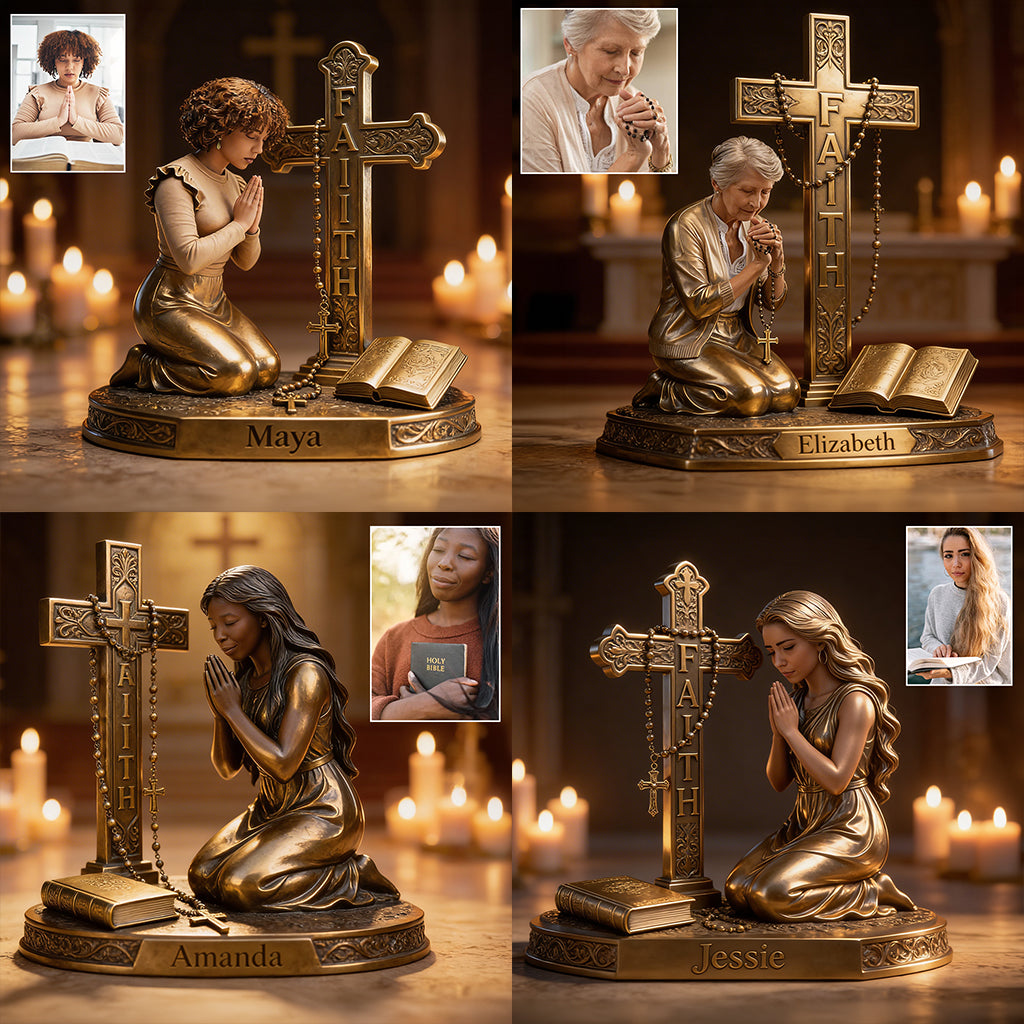 Asian Woman with Long Black Hair - Personalized Christian Custom Shaped Acrylic Plaque