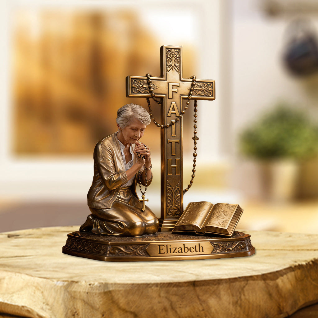 Asian Woman with Long Black Hair - Personalized Christian Custom Shaped Acrylic Plaque