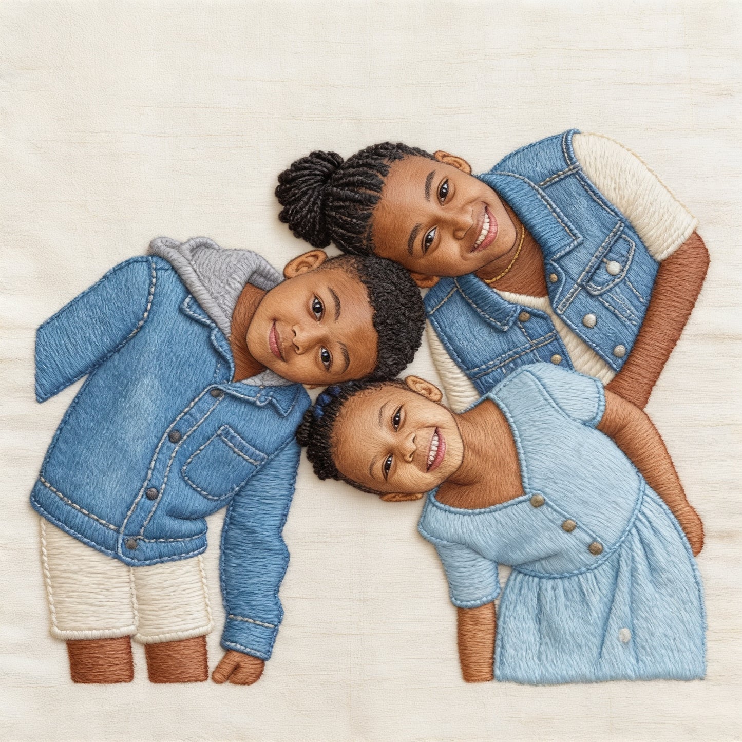 Upload African Family Photo - Personalized African Family Throw Pillow