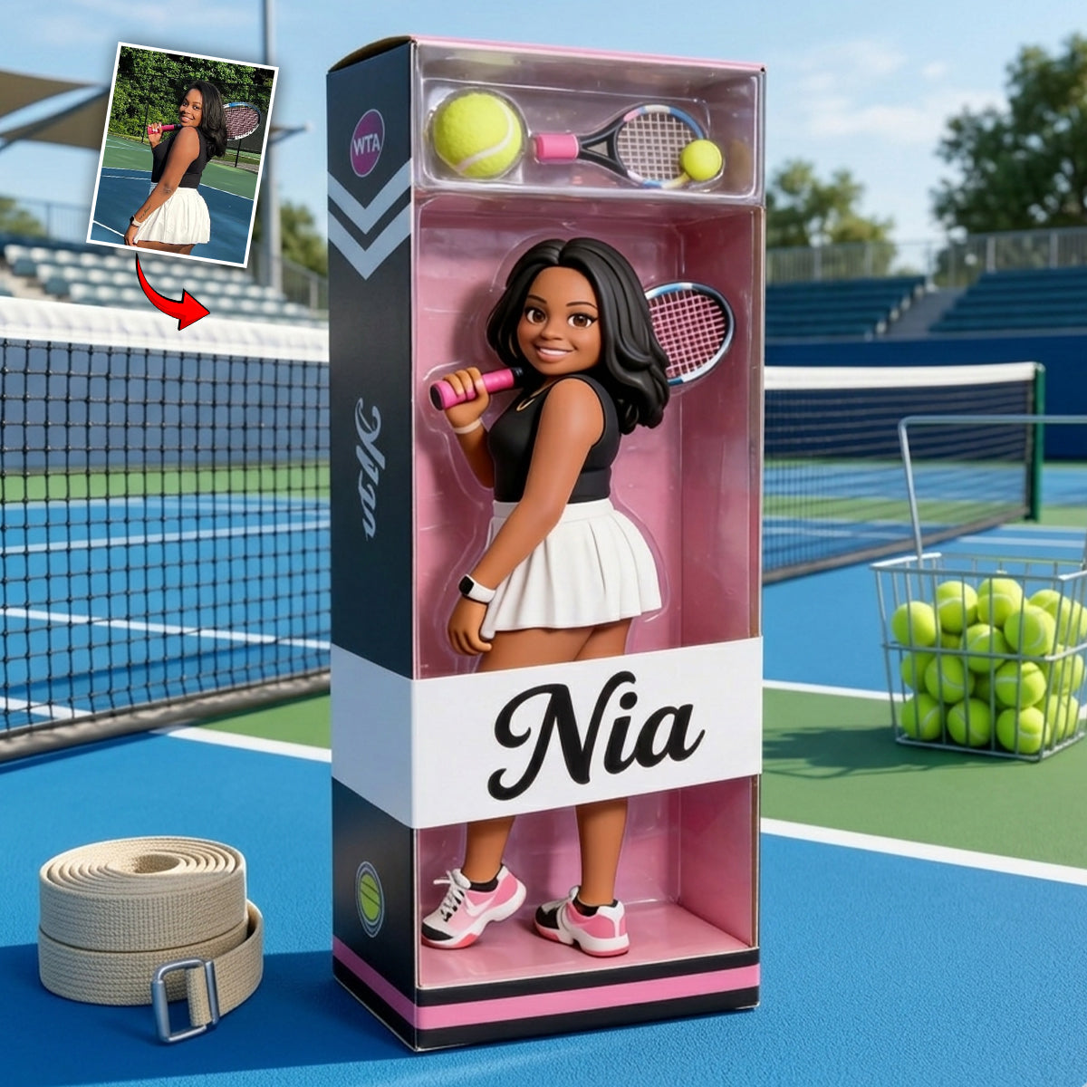 Any Sport - Tennis, Volleyball, Football, Baseball... - Personalized Asian Woman Custom Shaped Acrylic Plaque