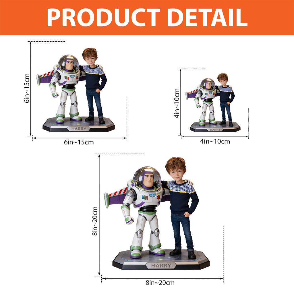 Asian Boy's Friend - Personalized Movie For Kids Custom Shaped Acrylic Plaque
