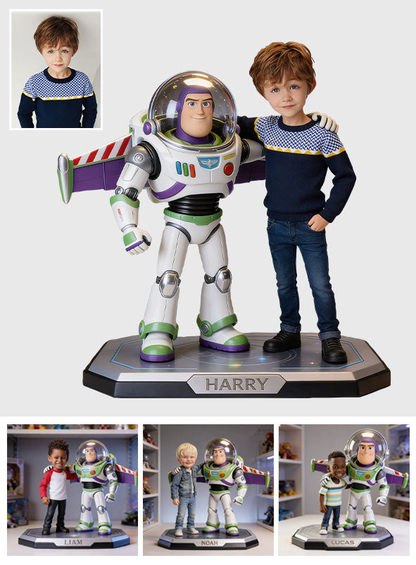 Asian Boy's Friend - Personalized Movie For Kids Custom Shaped Acrylic Plaque
