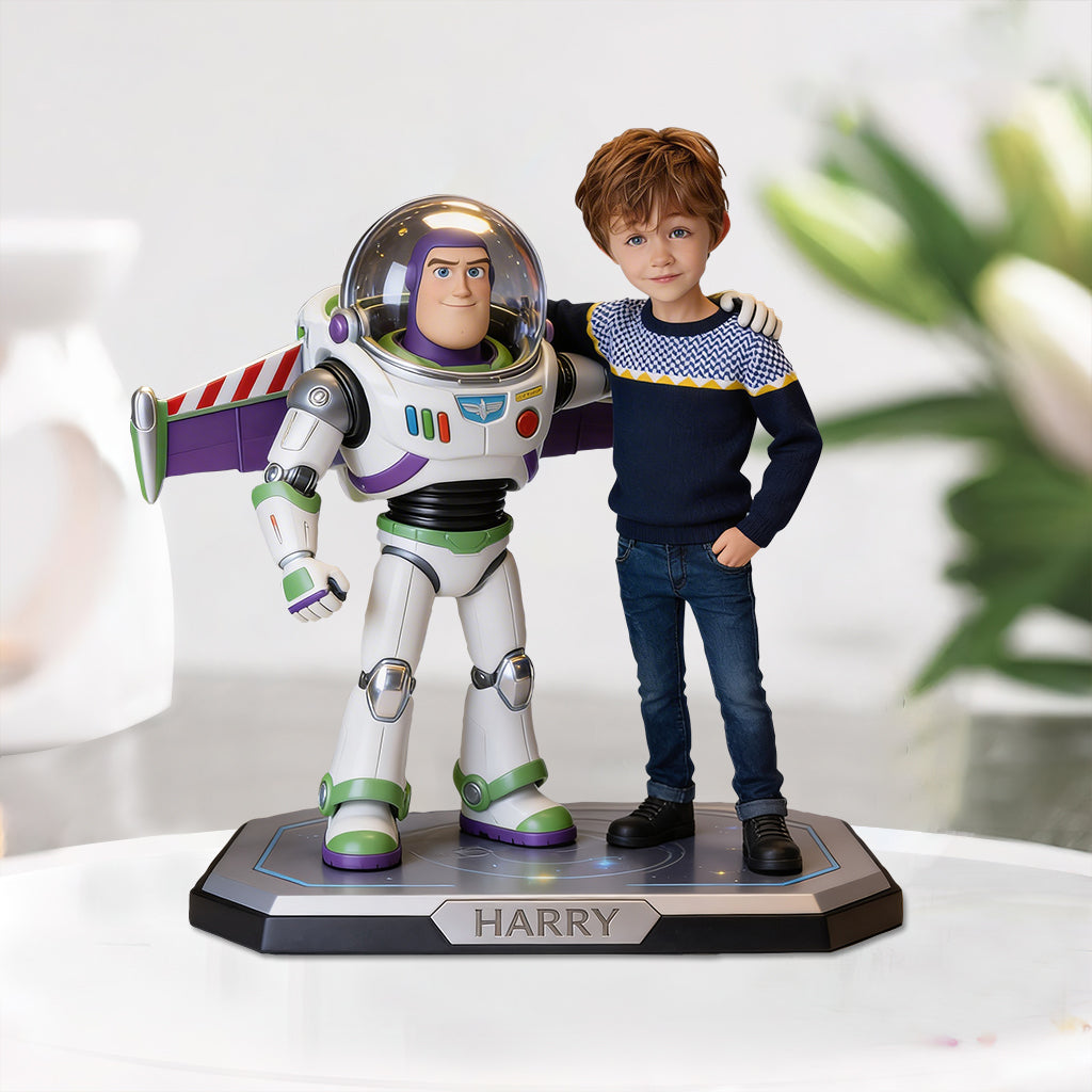 Asian Boy's Friend - Personalized Movie For Kids Custom Shaped Acrylic Plaque