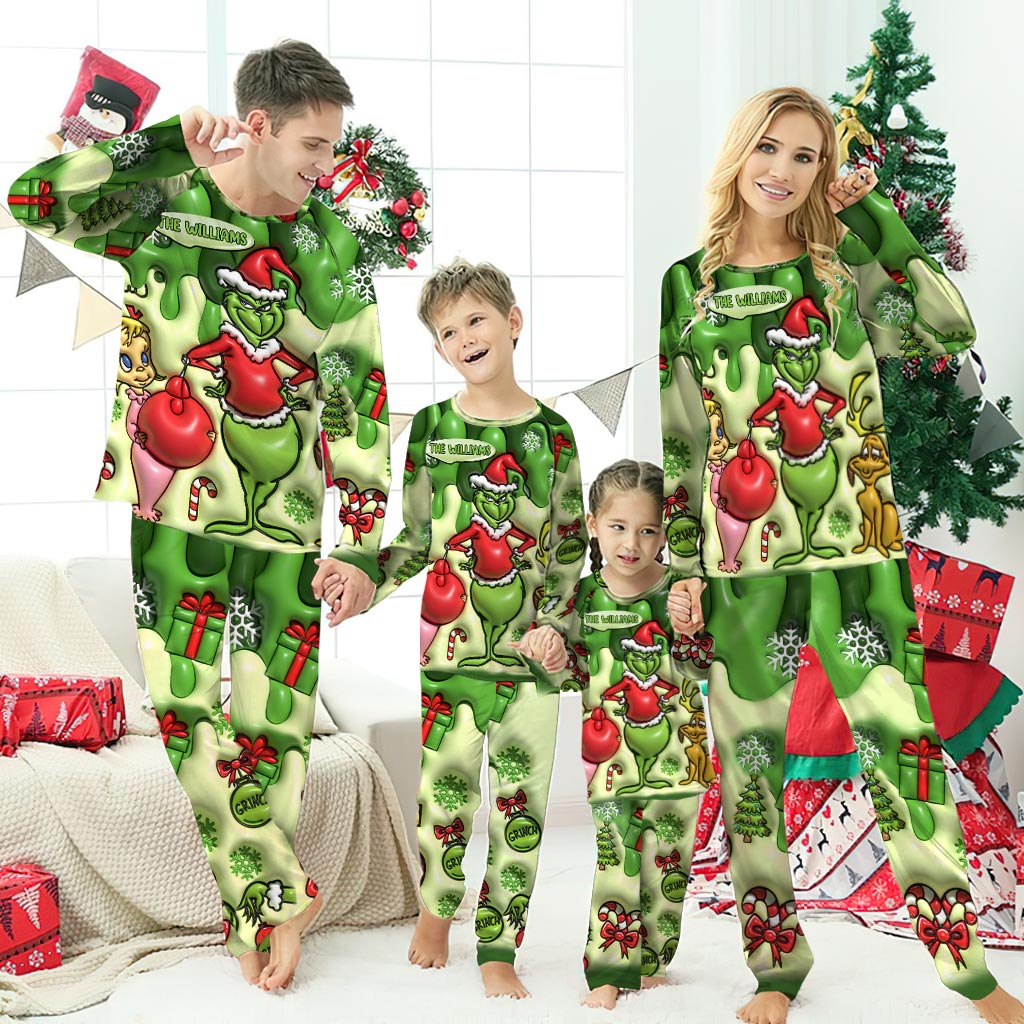 Joyeux Noël - Ensemble pyjama et étole de Noël personnalisés