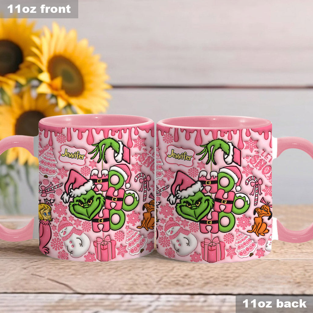 Merry Grinchmas - Personalized Stole Christmas Accent Mug