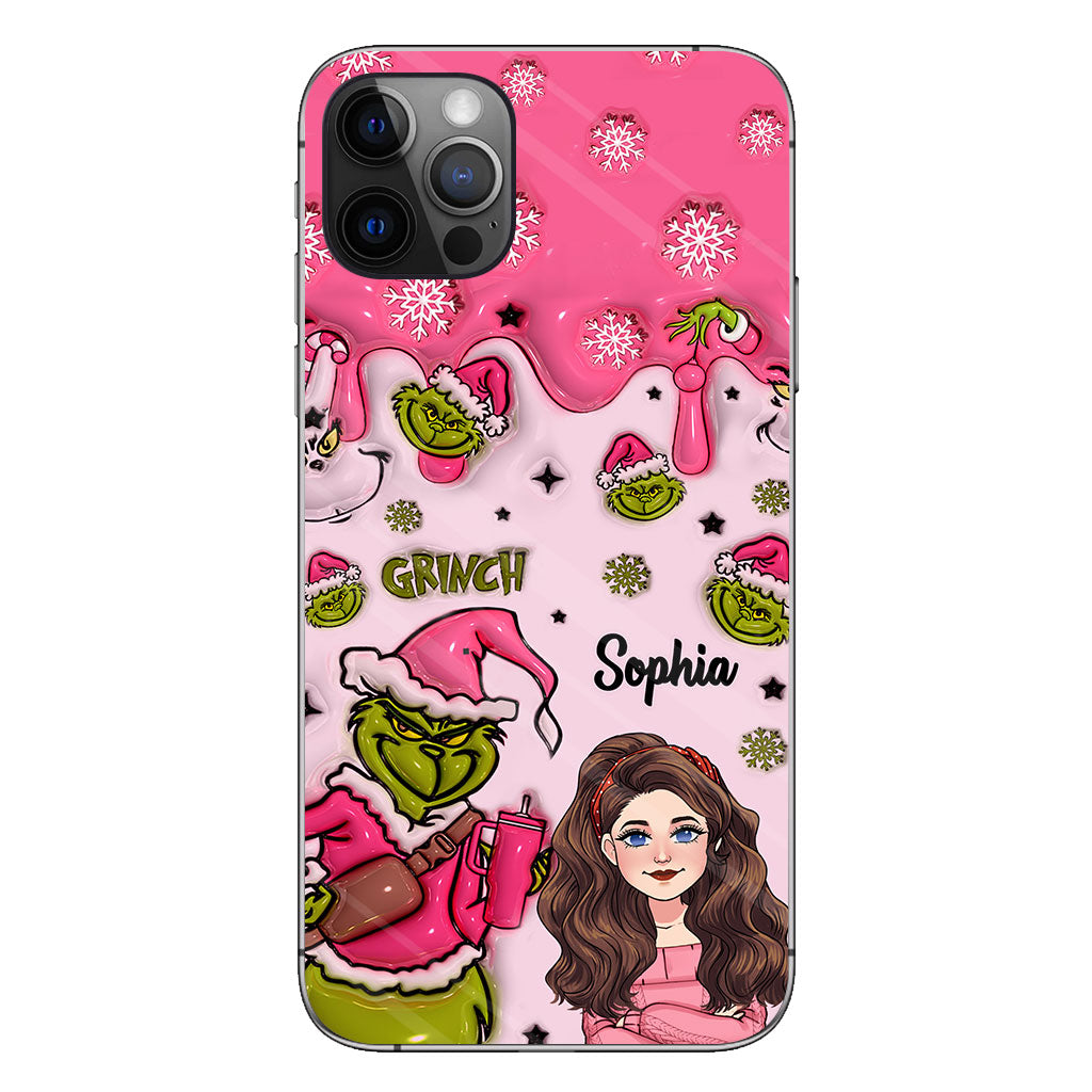 Coque de téléphone personnalisée « Étole de Noël » à l'époque du Grinch