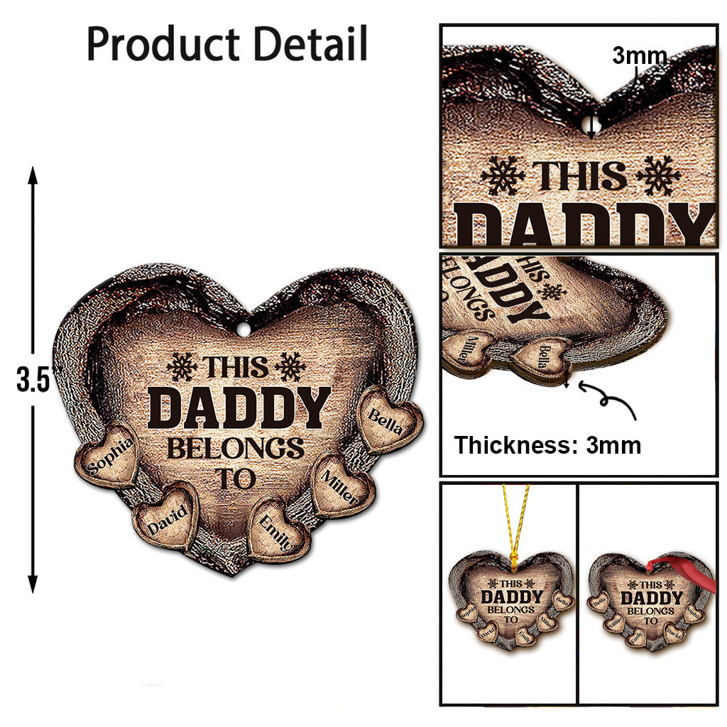 Cette décoration personnalisée pour papa/maman/grand-mère/grand-père appartient à :