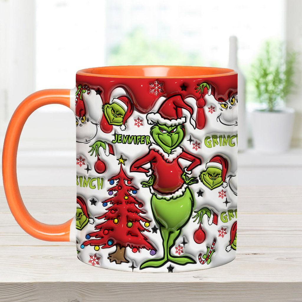 Mug décoratif rouge Noël - Étole de Noël personnalisée