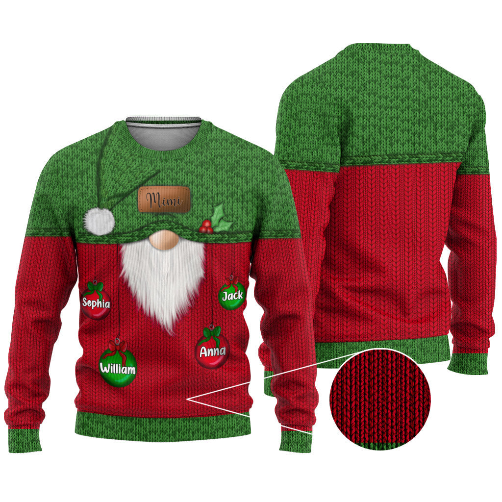 Best Grandma Ever - Personalized Grandma Ugly Sweater