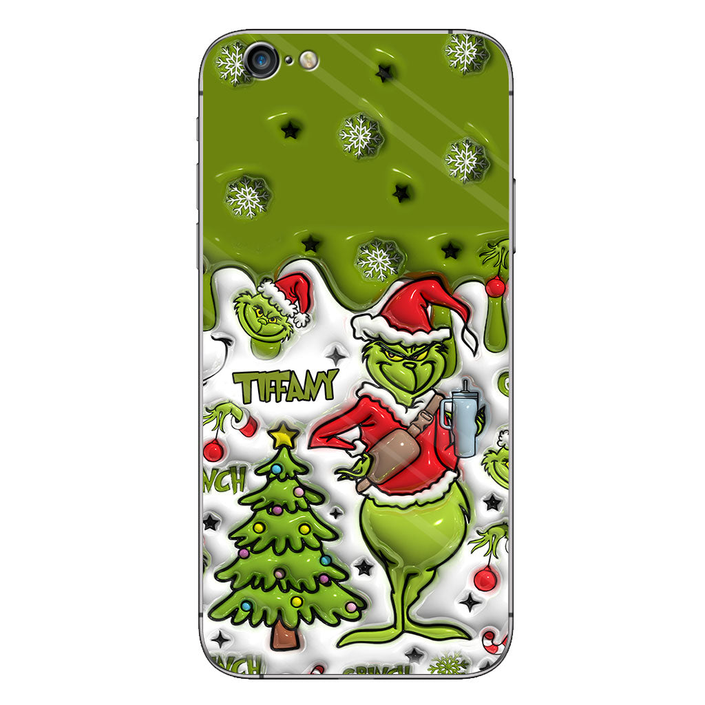 Merry Grinchmas - Personalized Stole Christmas Phone Case