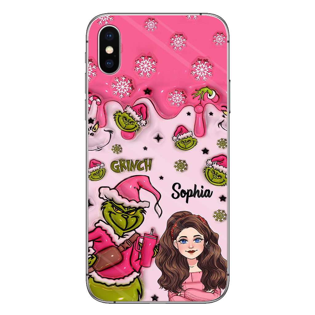 Coque de téléphone personnalisée « Étole de Noël » à l'époque du Grinch