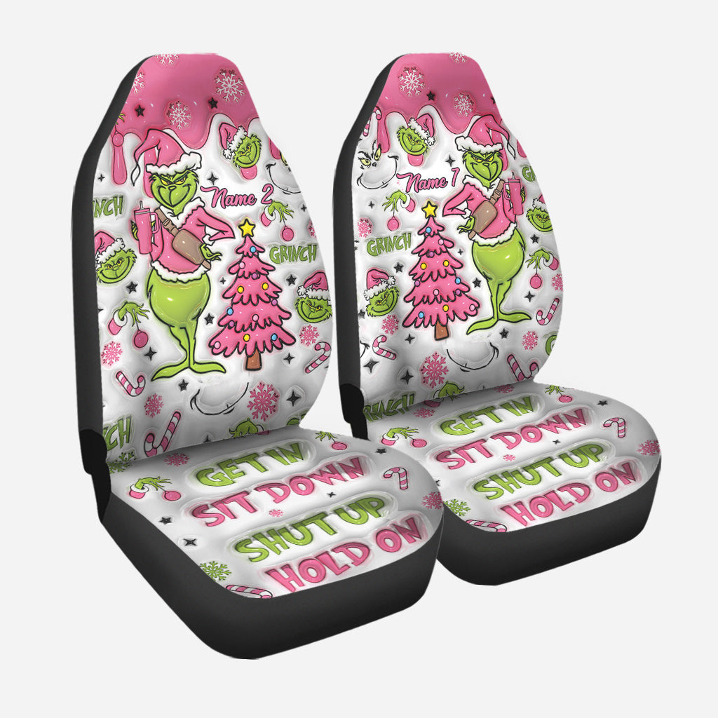 Merry Grinchmas - Personalized Stole Christmas Seat Covers