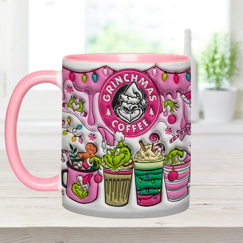 Mug Grinchmas Coffee - Mug personnalisé avec étole de Noël