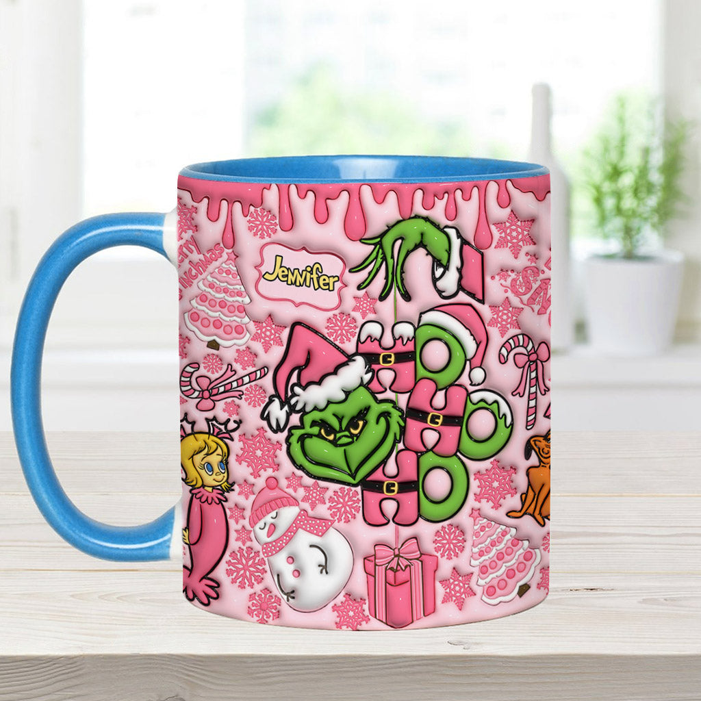 Merry Grinchmas - Personalized Stole Christmas Accent Mug