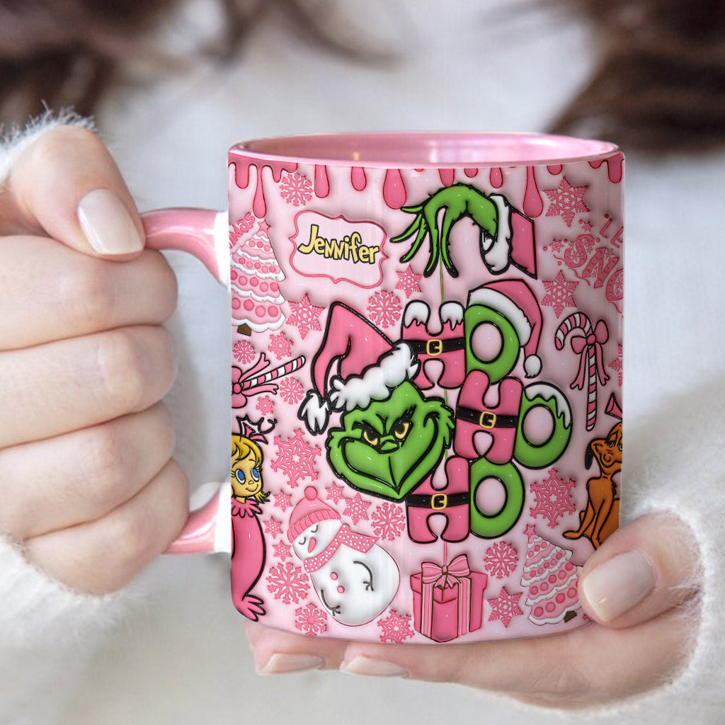Merry Grinchmas - Personalized Stole Christmas Accent Mug