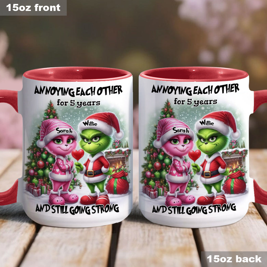 S'agacer mutuellement - Mug personnalisé « Étole de Noël »