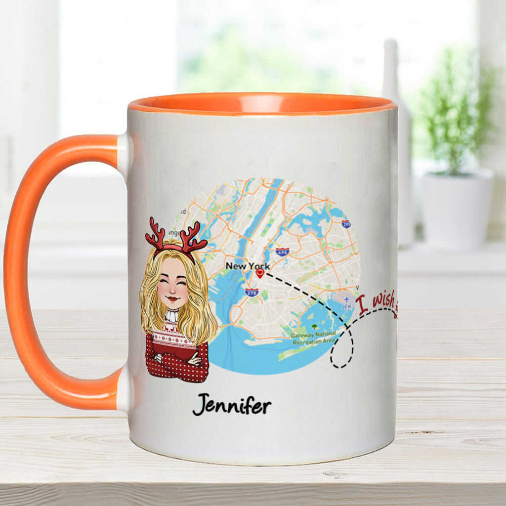 Mug personnalisé « J'aimerais que tu sois ma voisine » -