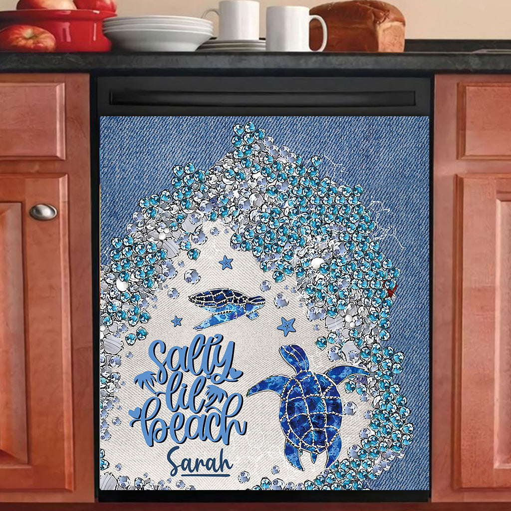 Turtle Bling - Personalized Turtle Dishwasher Cover