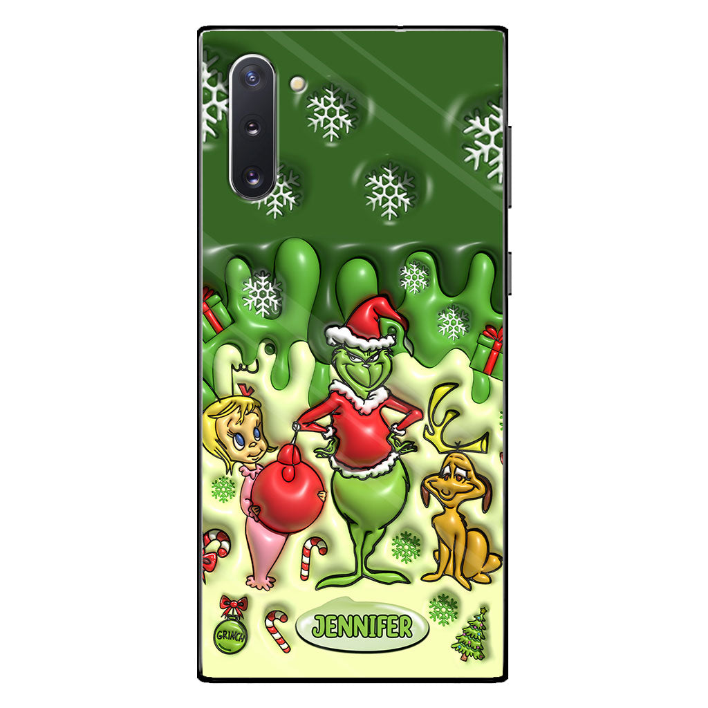 Merry Grinchmas - Personalized Stole Christmas Phone Case