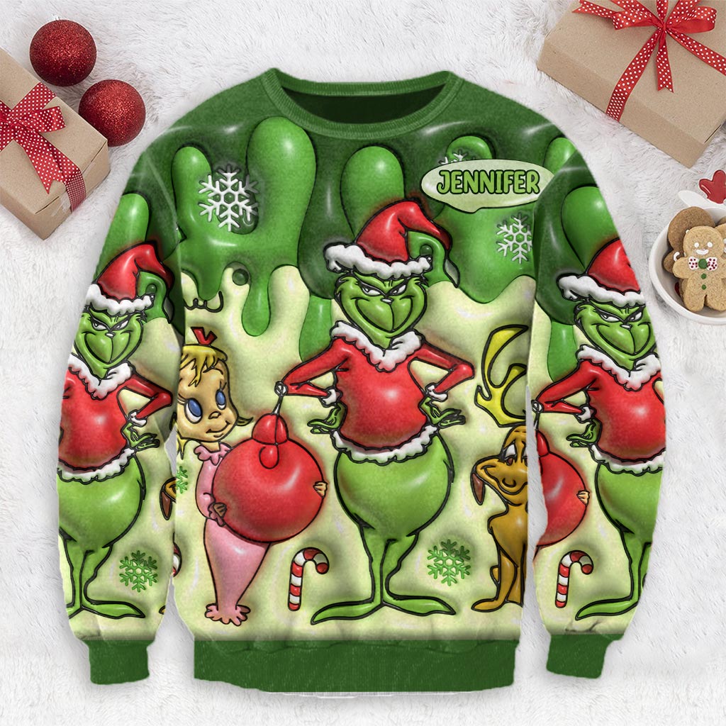 Joyeux Noël - Étole de Noël personnalisée et pull moche