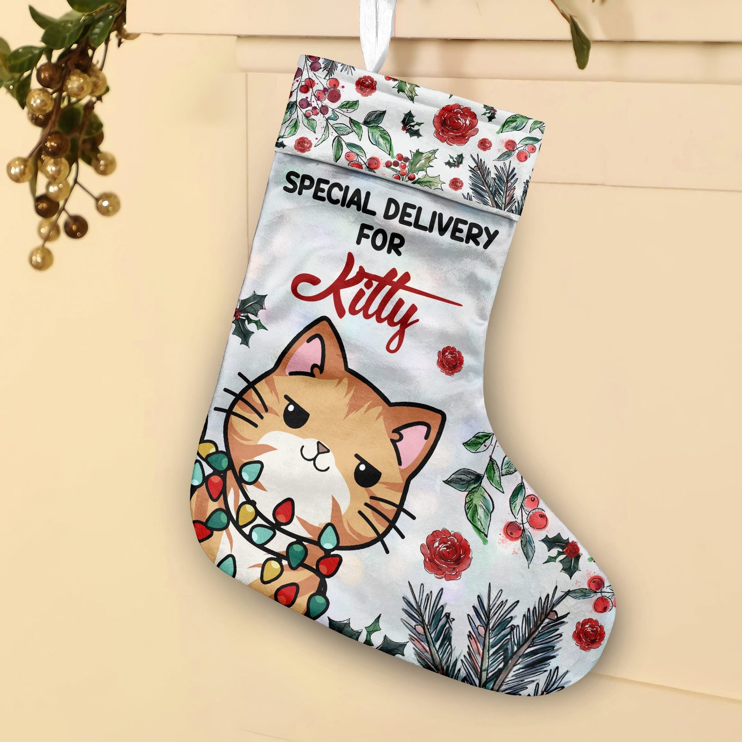 Special Delivery - Personalized Cat Christmas Stockings