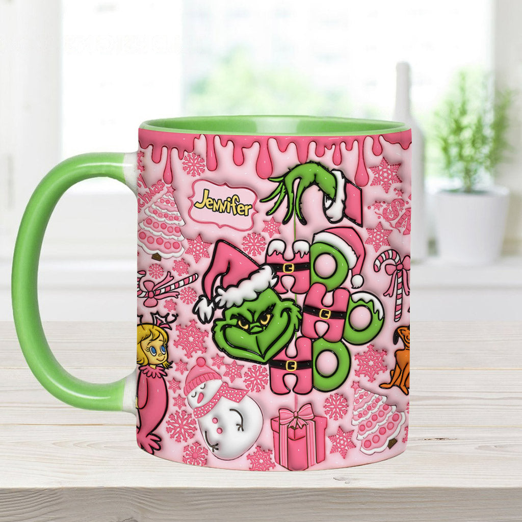 Merry Grinchmas - Personalized Stole Christmas Accent Mug