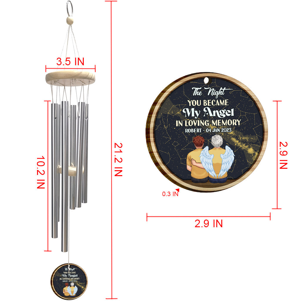 When I Look At The Stars - Personalized Memorial Wind Chime