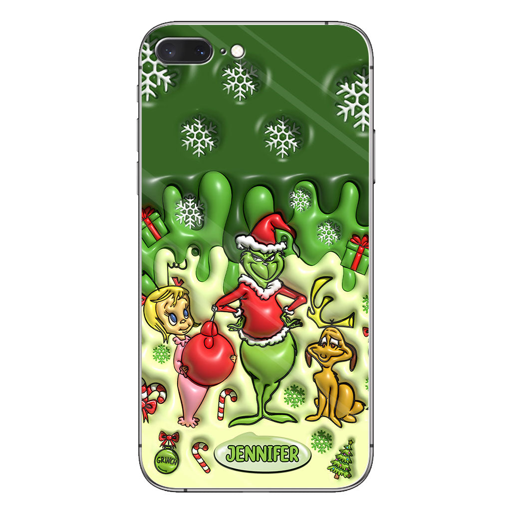 Merry Grinchmas - Personalized Stole Christmas Phone Case