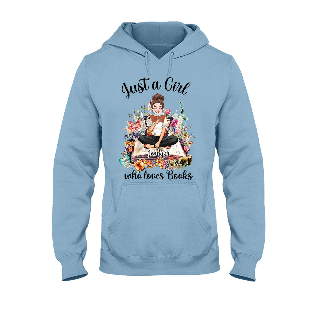 Juste une fille qui aime les livres - T-shirt et sweat à capuche personnalisés sur le thème des livres