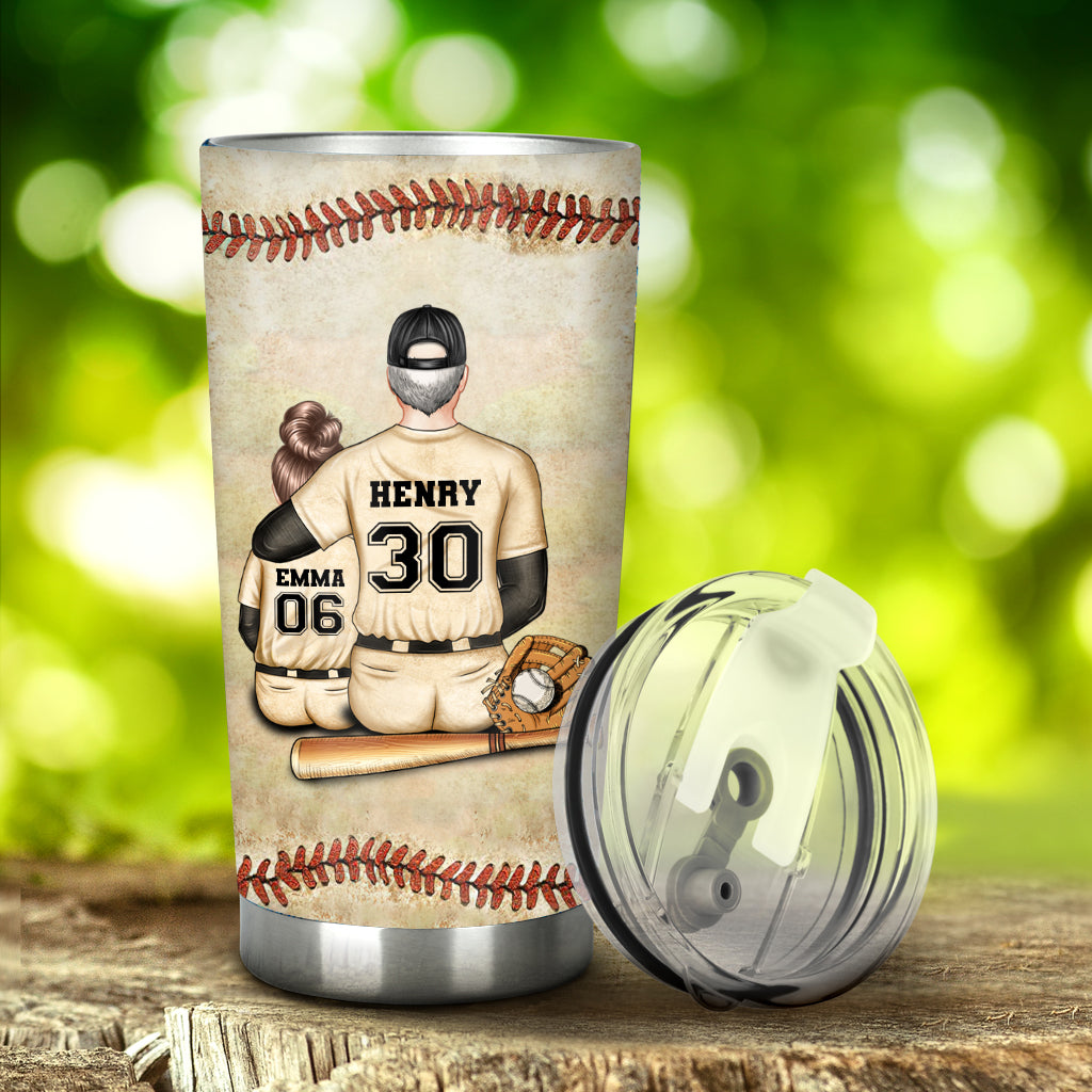 Je veux que tu y croies profondément - Cadeau de baseball pour fils, fille, petite-fille, petit-fils - Gobelet personnalisé