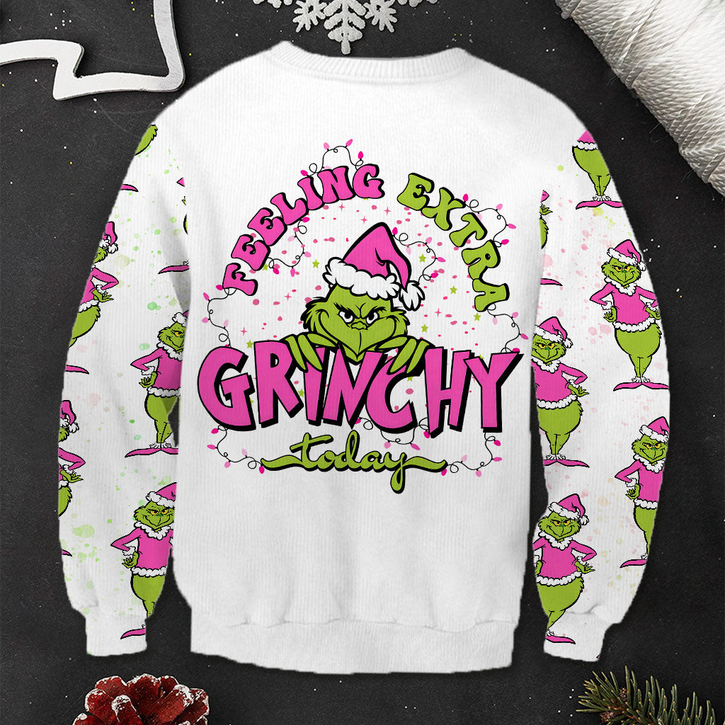 Feeling Extra Grinchy - Personalized Stole Christmas Ugly Sweater