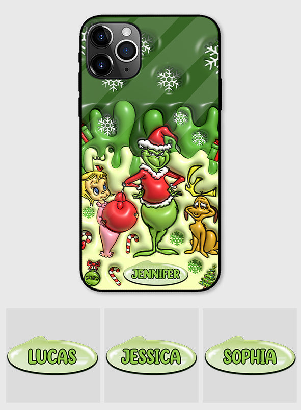 Merry Grinchmas - Personalized Stole Christmas Phone Case