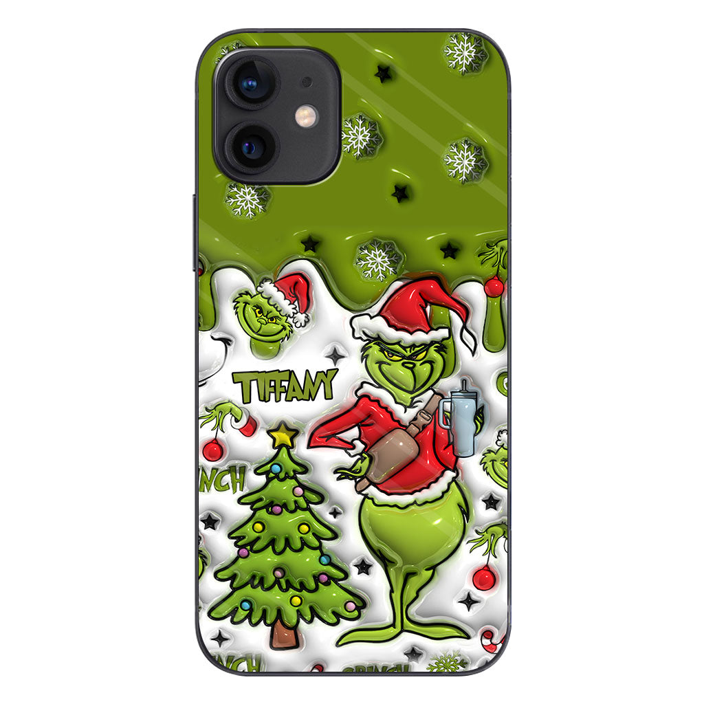 Merry Grinchmas - Personalized Stole Christmas Phone Case