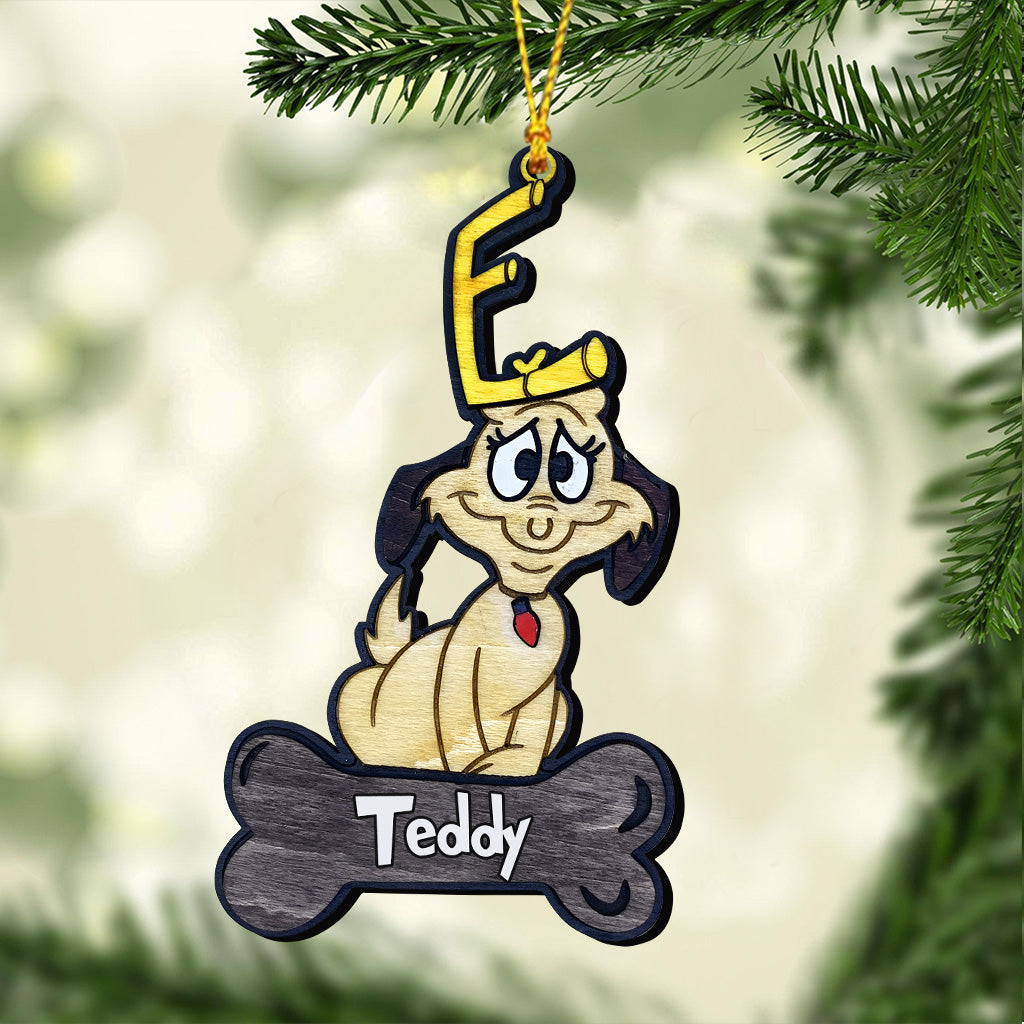 The Dog - Personalized Stole Christmas Ornament
